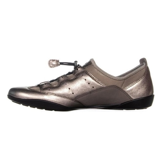 ECCO Bluma Metallic Bronze Toggle Comfort Low Top Sneakers Flats - 38 / 7 - 7.5 - Picture 2 of 16